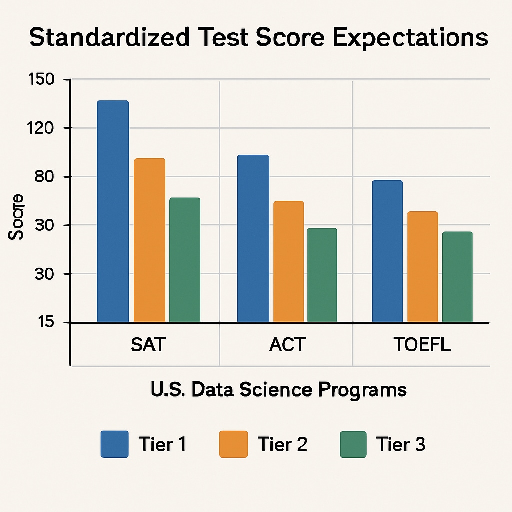 Data science program test requirement comparison
