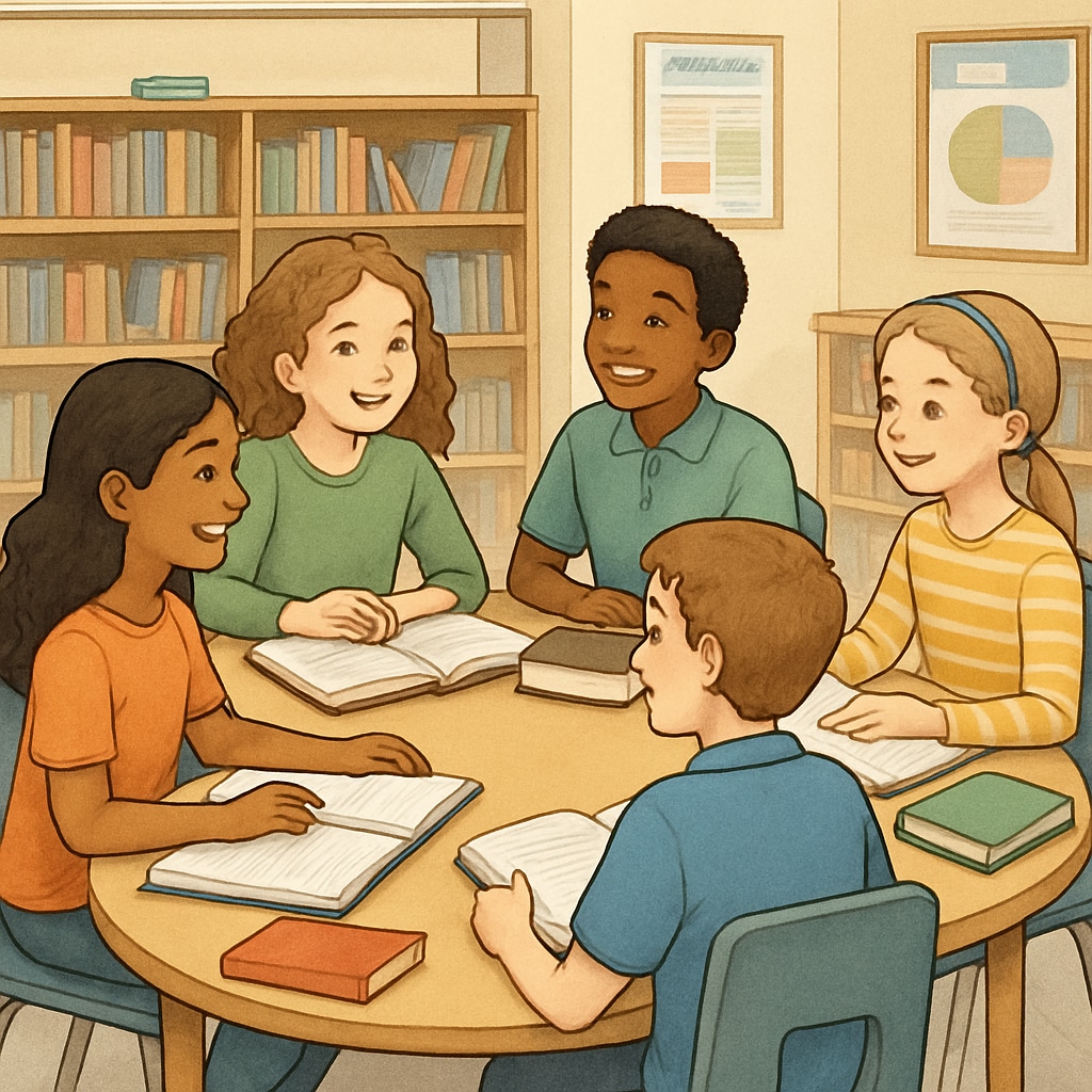 5th grade ELA small group discussion implementing reading strategies