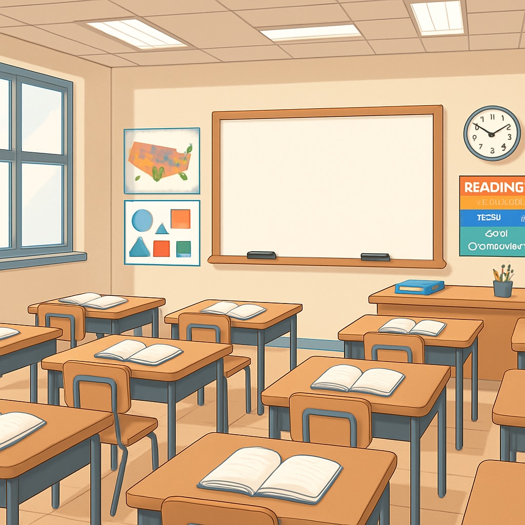 Teacherless Tuesday classroom showing coordinated teacher absence