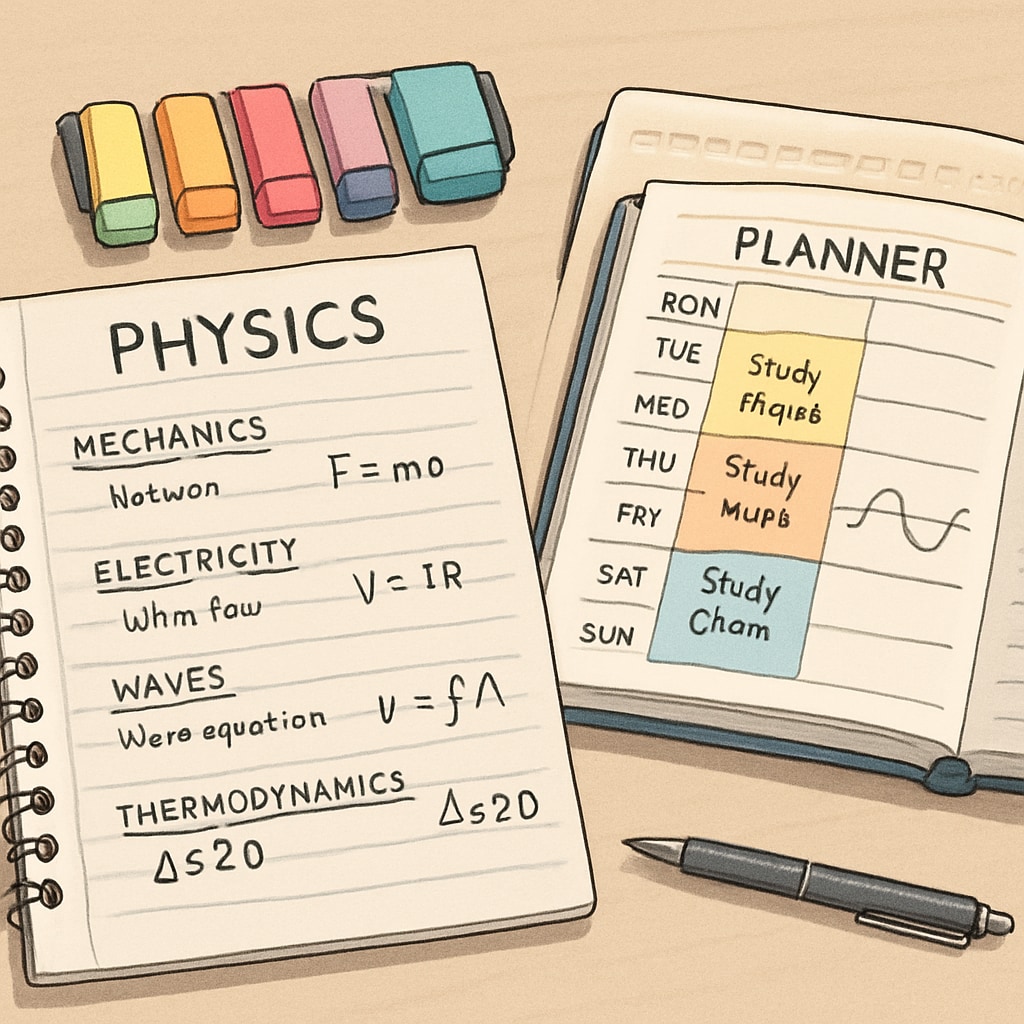 Time management setup for BSc Physics backlogs clearance