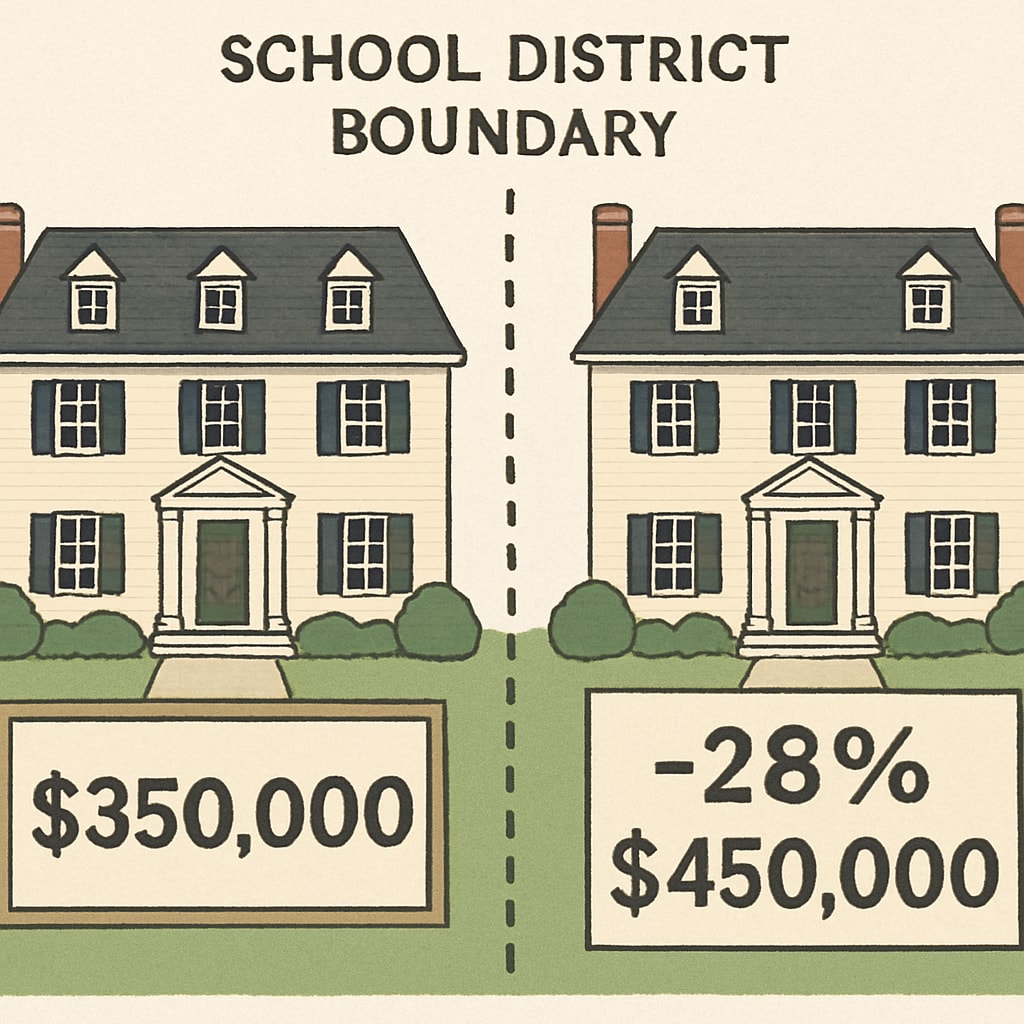 School district impact on comparable home values