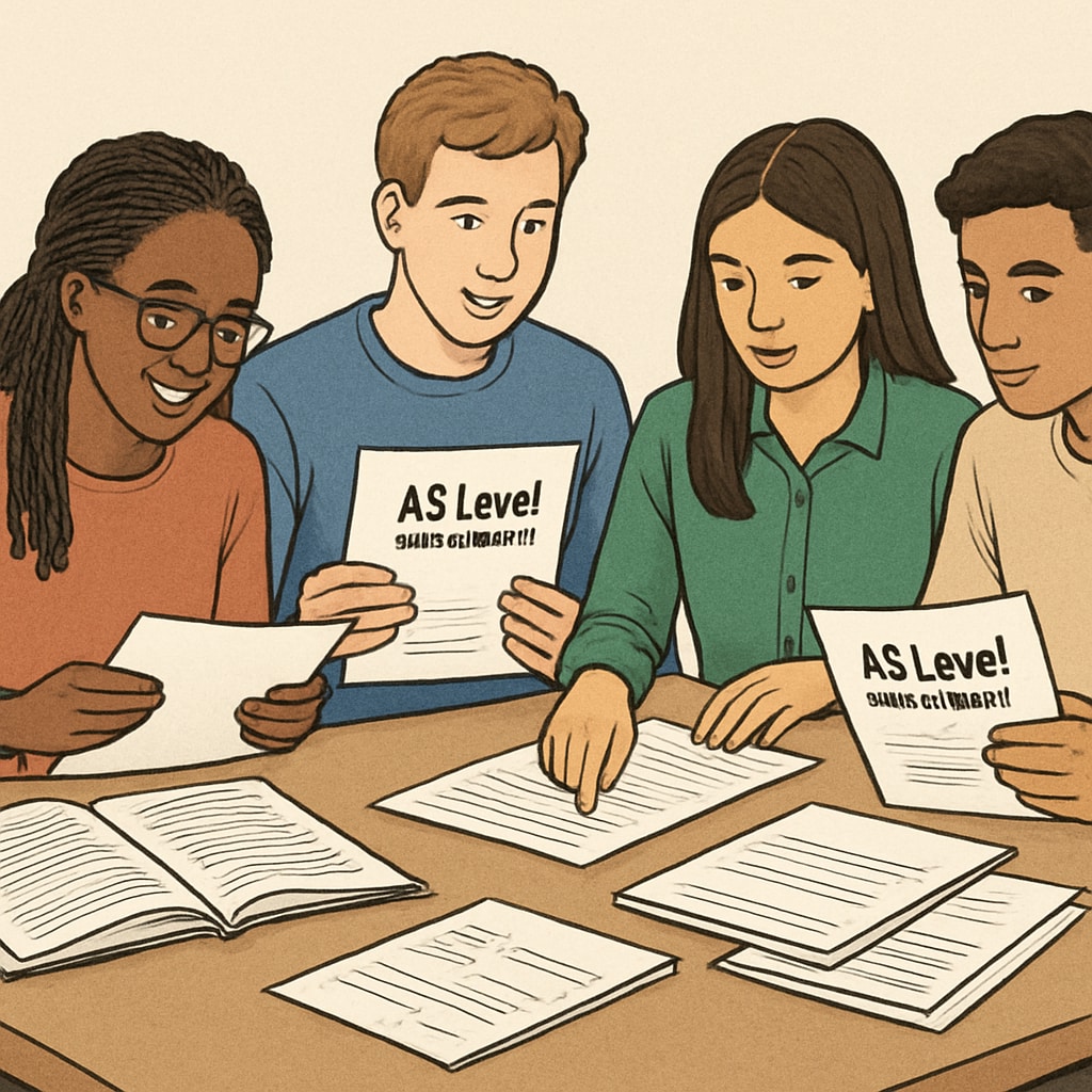 AS-level students discussing university options