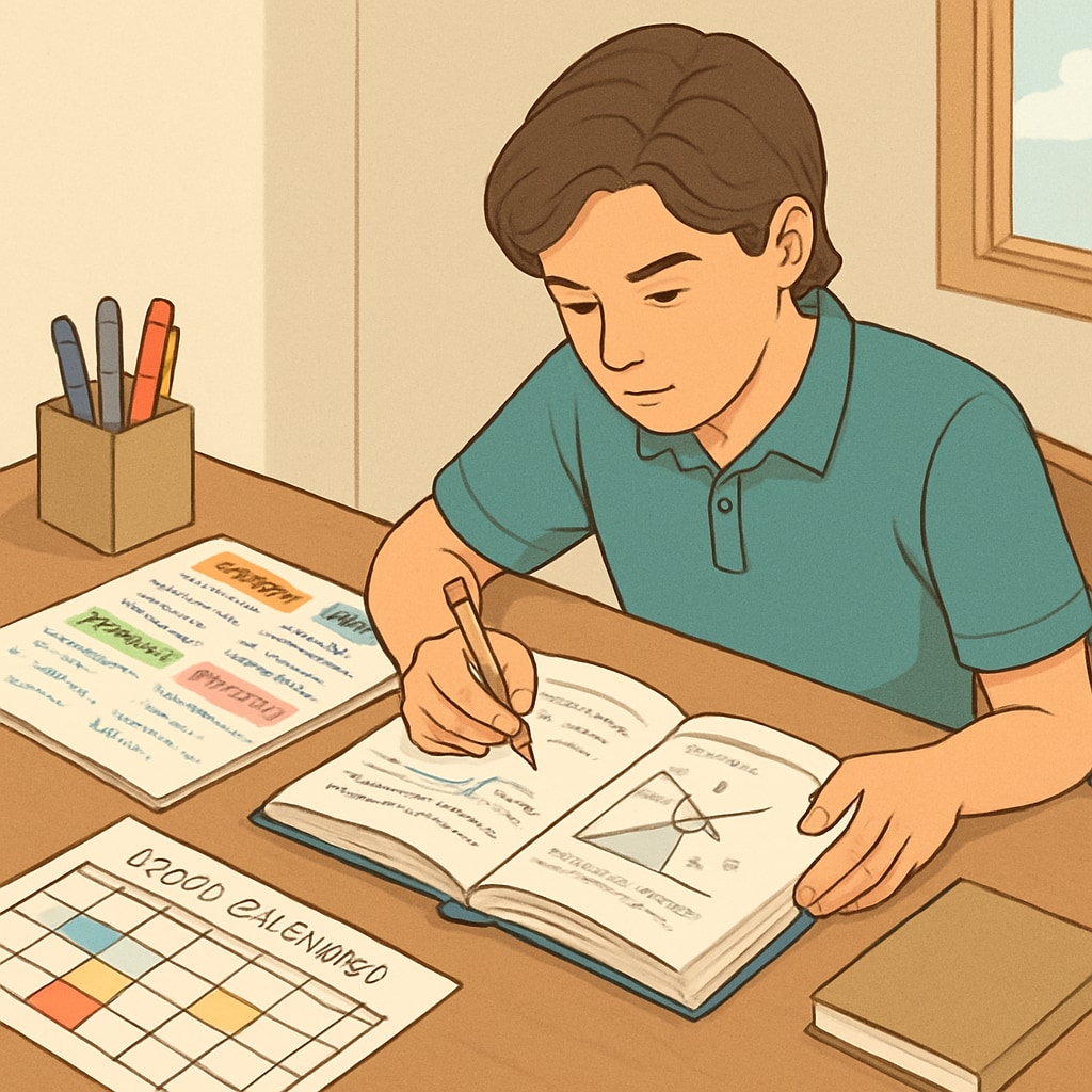 Student applying physics backlogs time management strategies