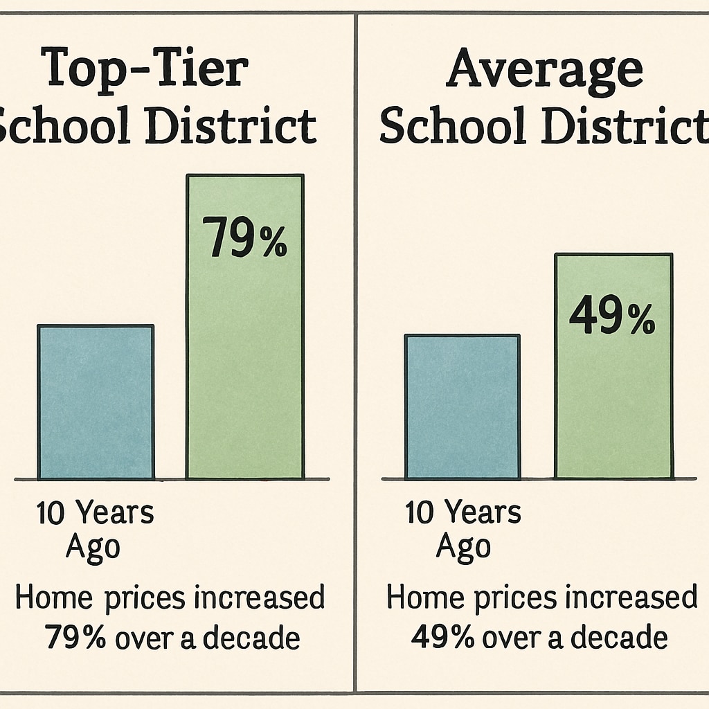 Education investment impact on long-term property values