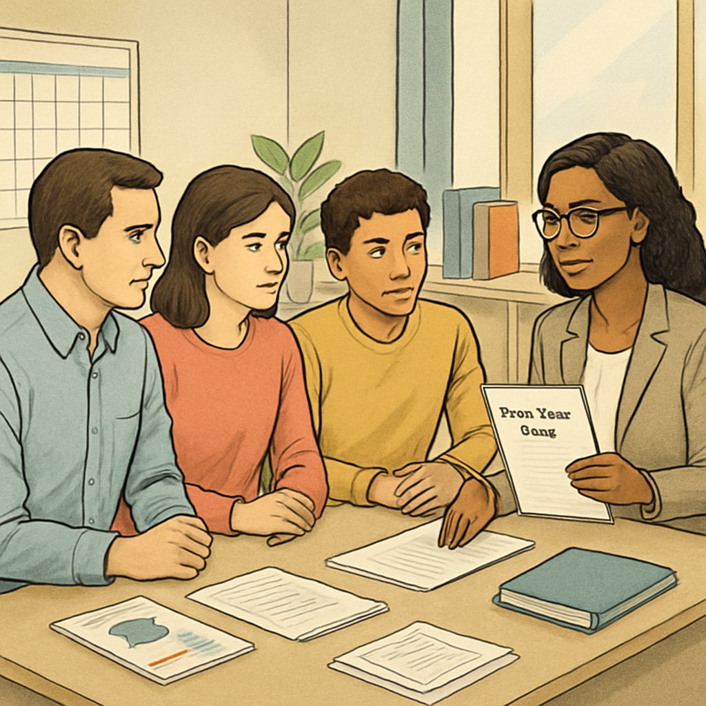 College planning meeting for freshman student