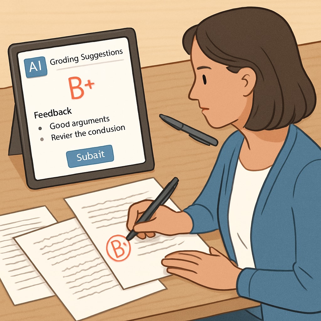 AI reducing teacher workload through automated grading