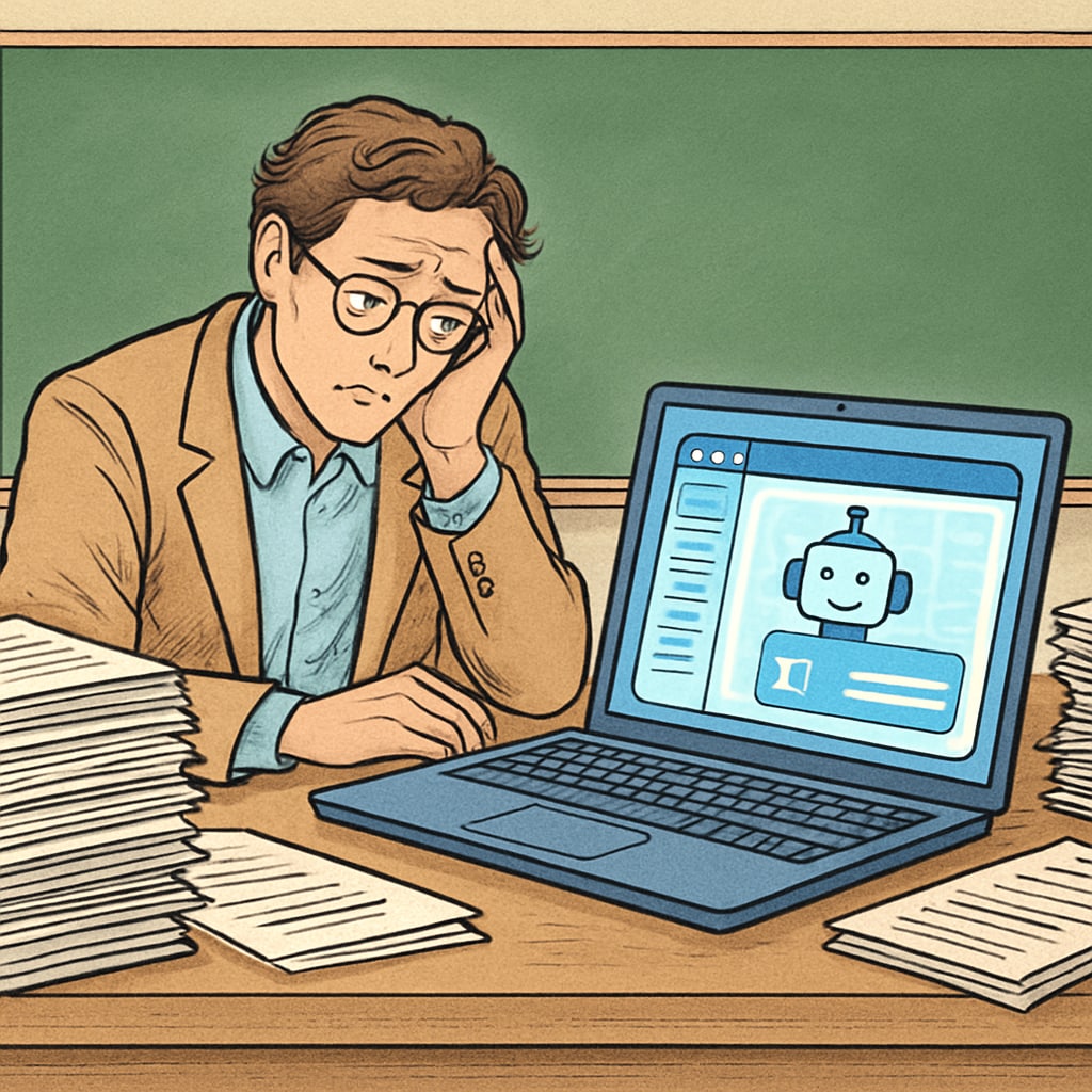 AI reducing teacher workload by automating administrative tasks
