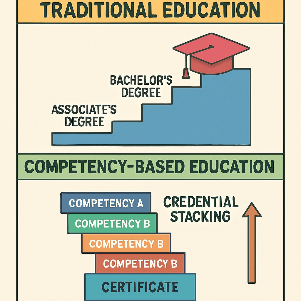 Education pathway comparison infographic