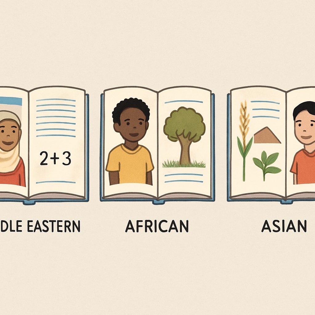 Global comparison of humanitarian educational resources for children