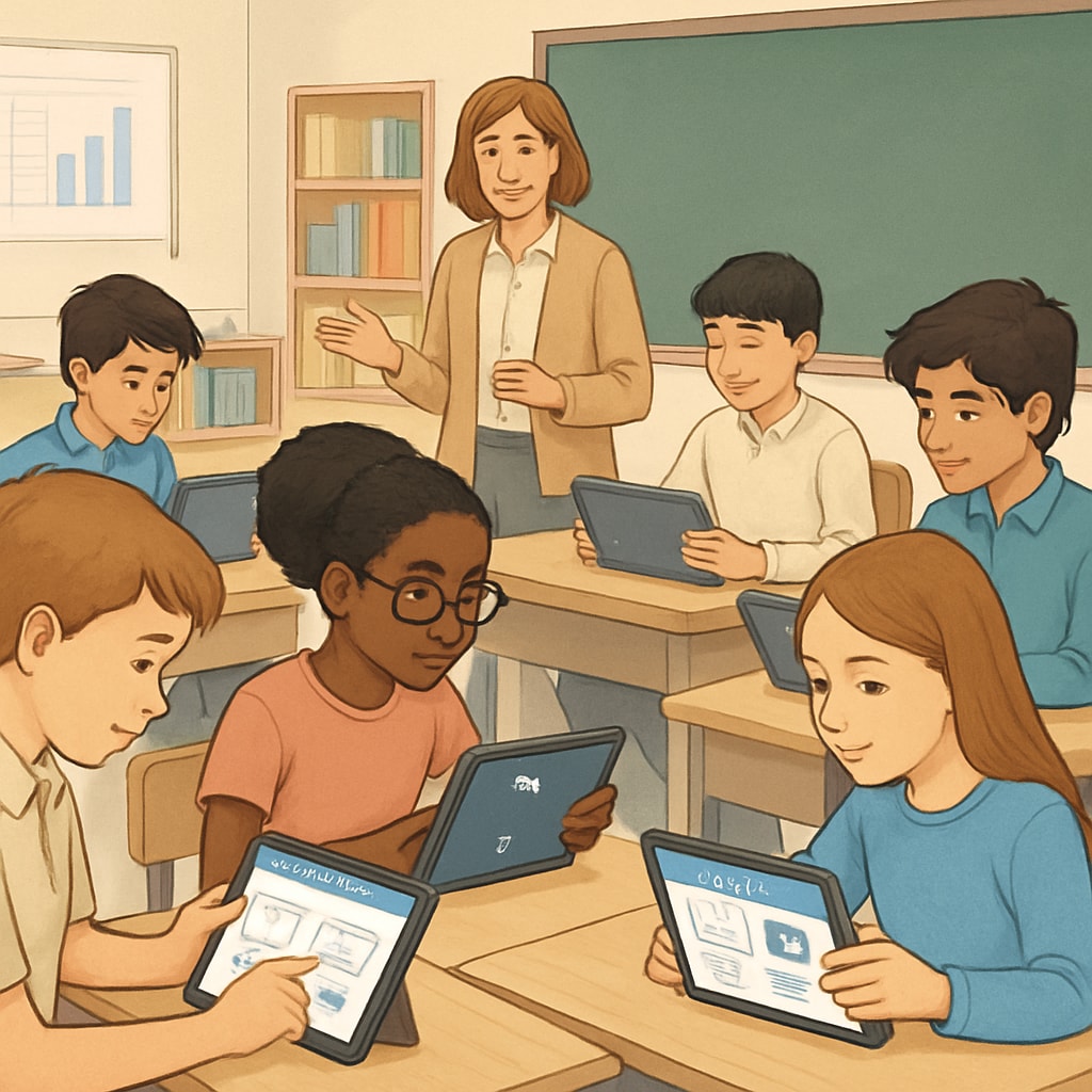 Interactive learning app in multilingual classroom environment