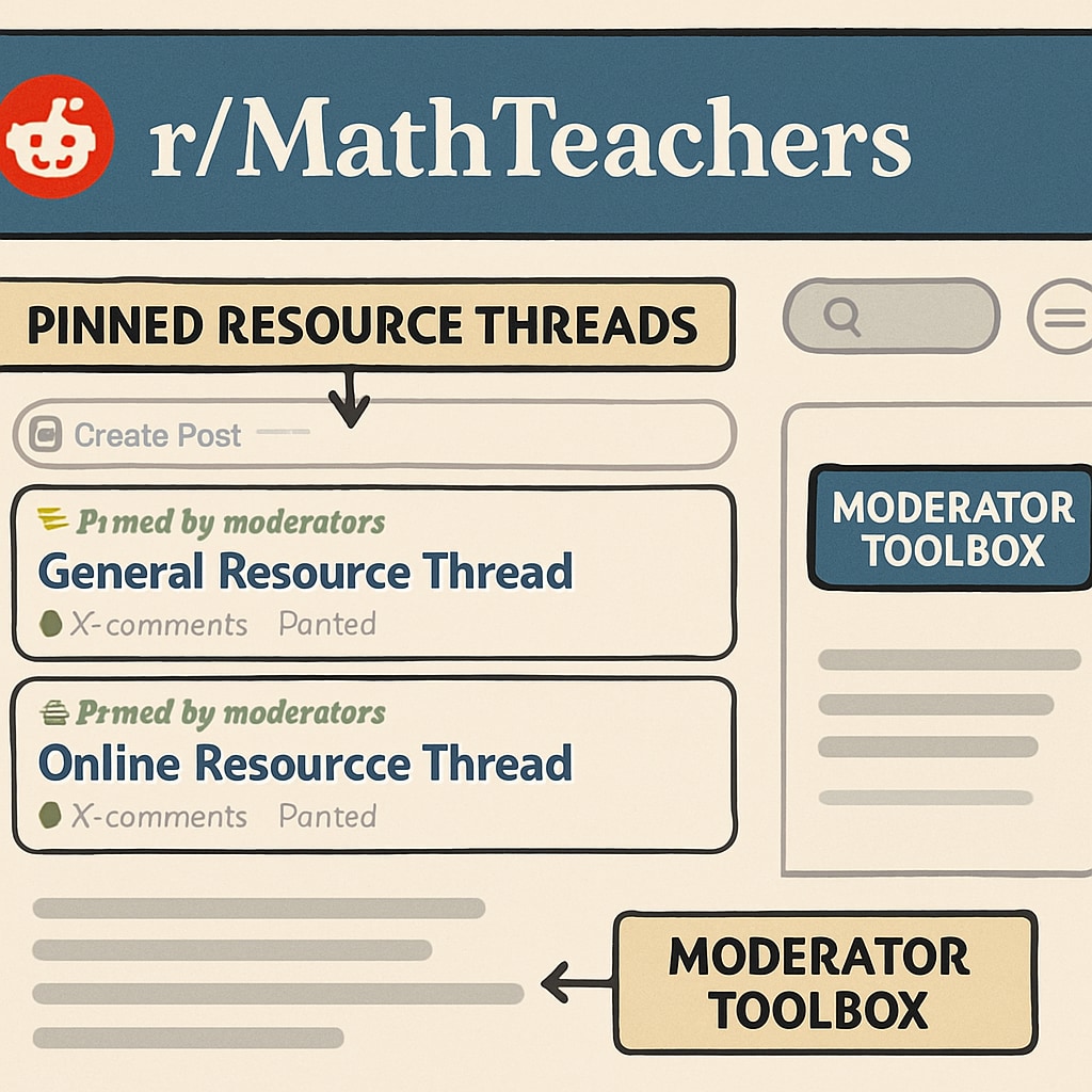Educational resource organization in Reddit communities