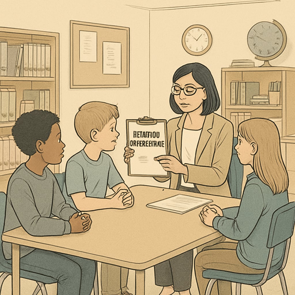 Behavior intervention specialist working with students in public school setting