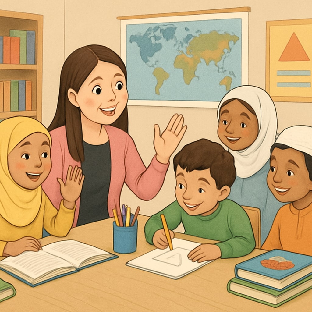 Ms. Rachel conducting children's educational program in Middle East