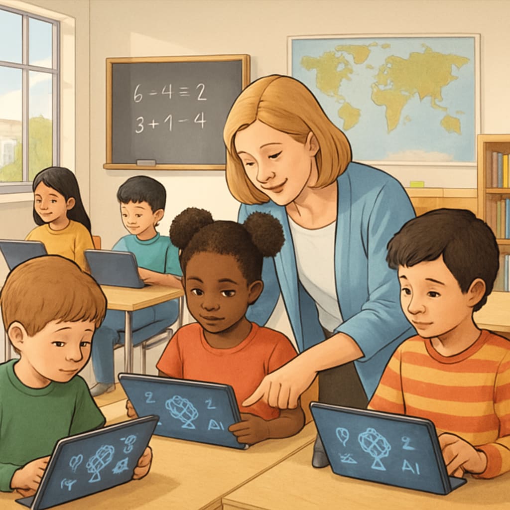 AI-enhanced classroom under Melania Trump's White House education initiative