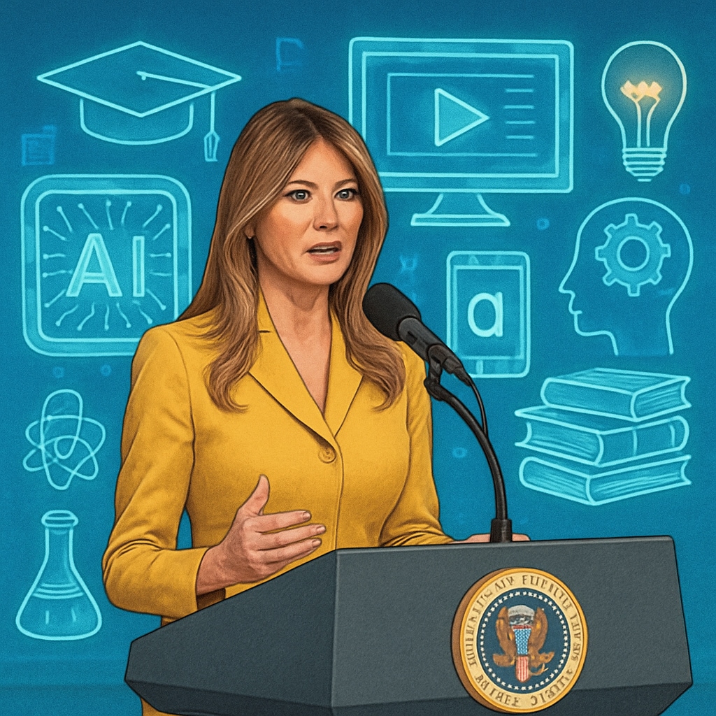 Melania Trump announcing White House AI task force for education