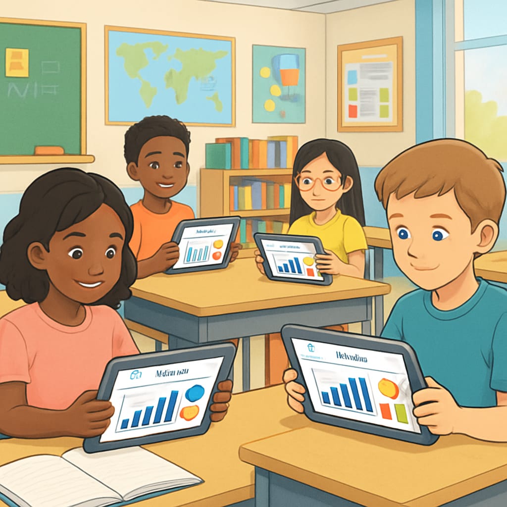 AI education tools tracking student progress in classroom
