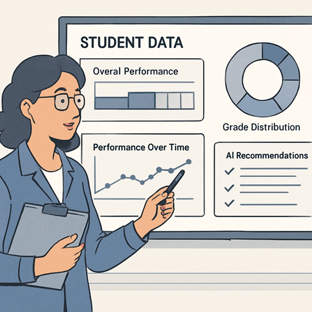 Educator using deep work tracking system for lesson planning