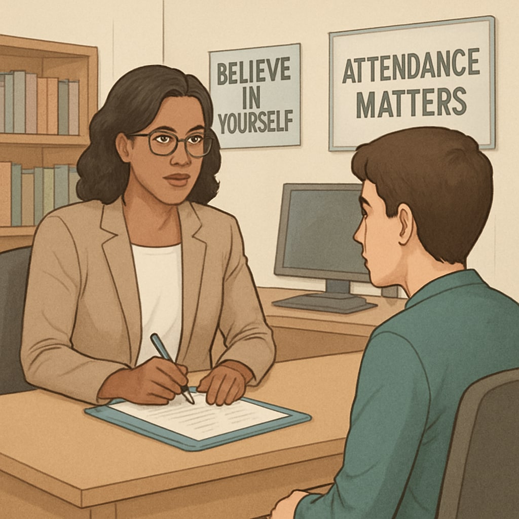 Student attendance counseling session
