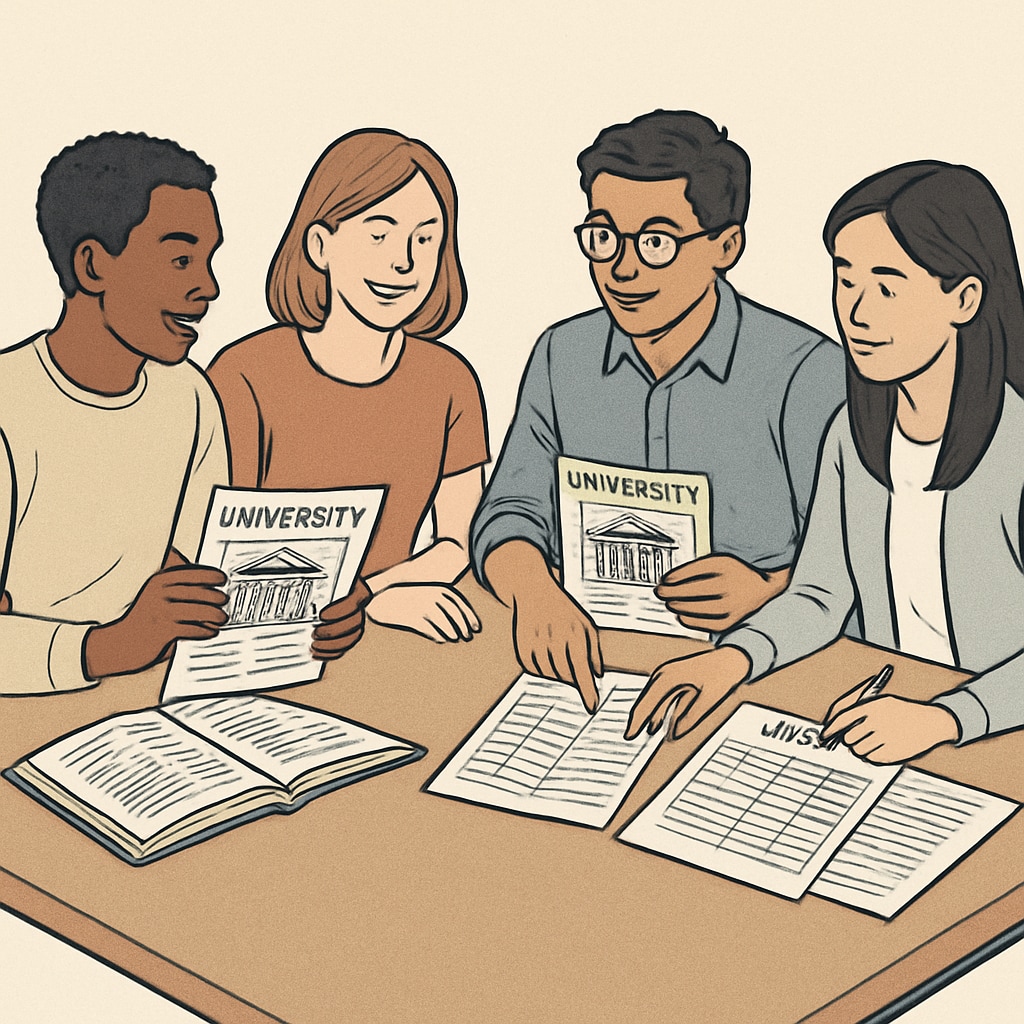 AS-Level students researching budget-friendly university options