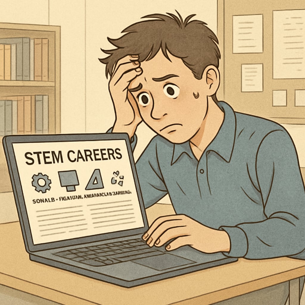 STEM student experiencing major selection stress
