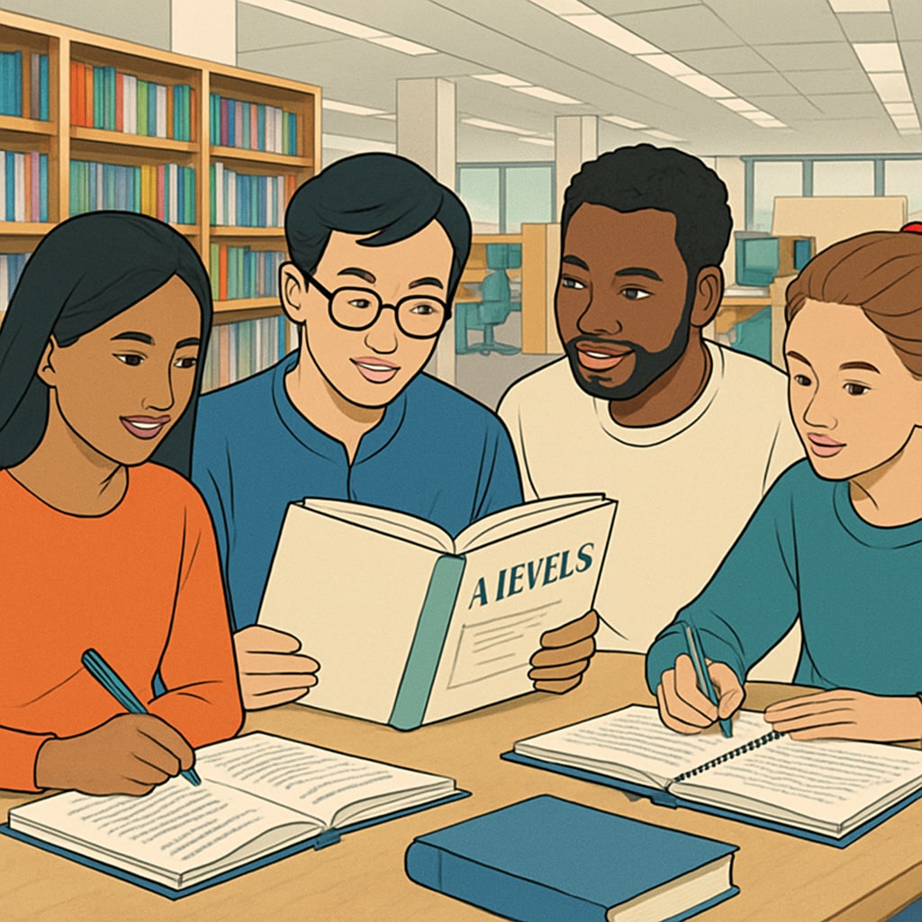 International students preparing A Levels for US university applications