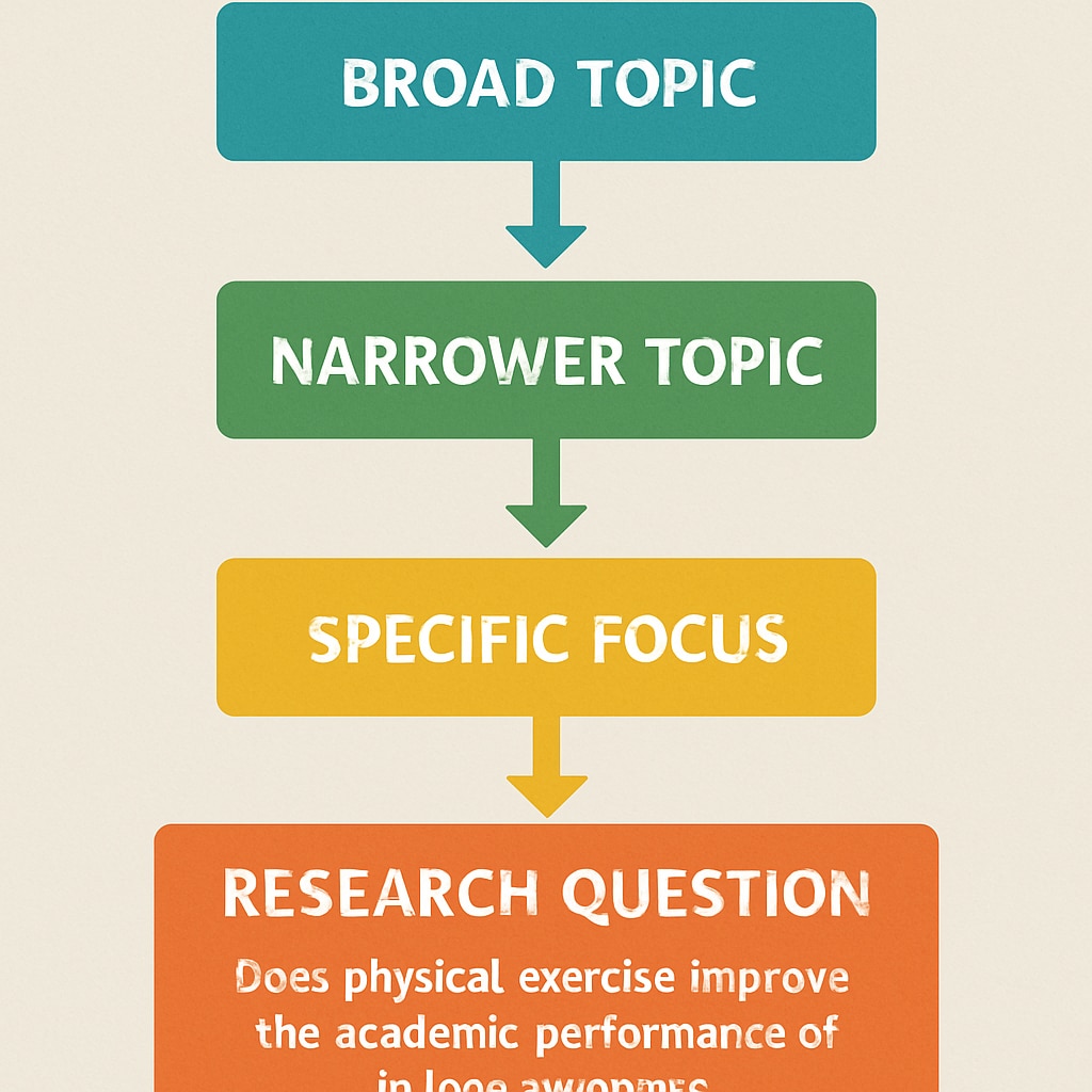 Visual guide for research question formulation process