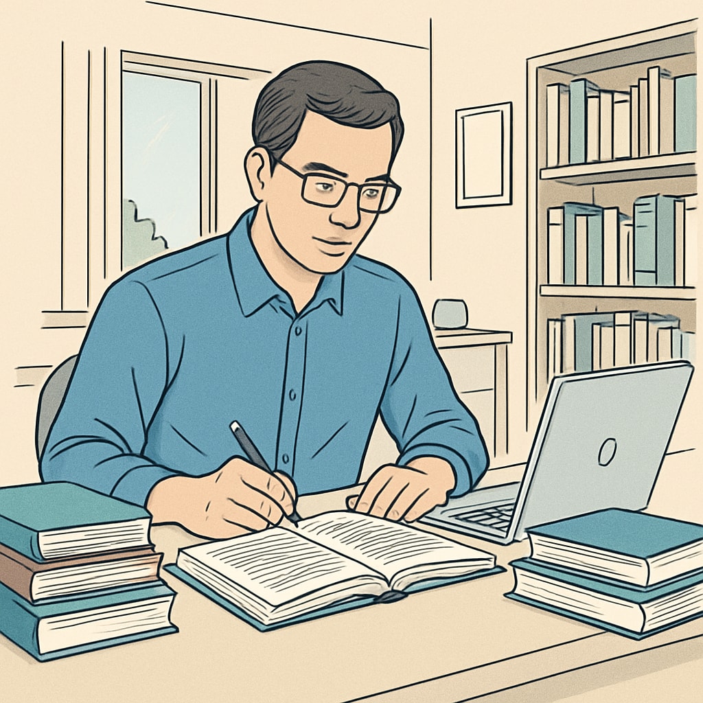 Mature student balancing self-learning and formal education