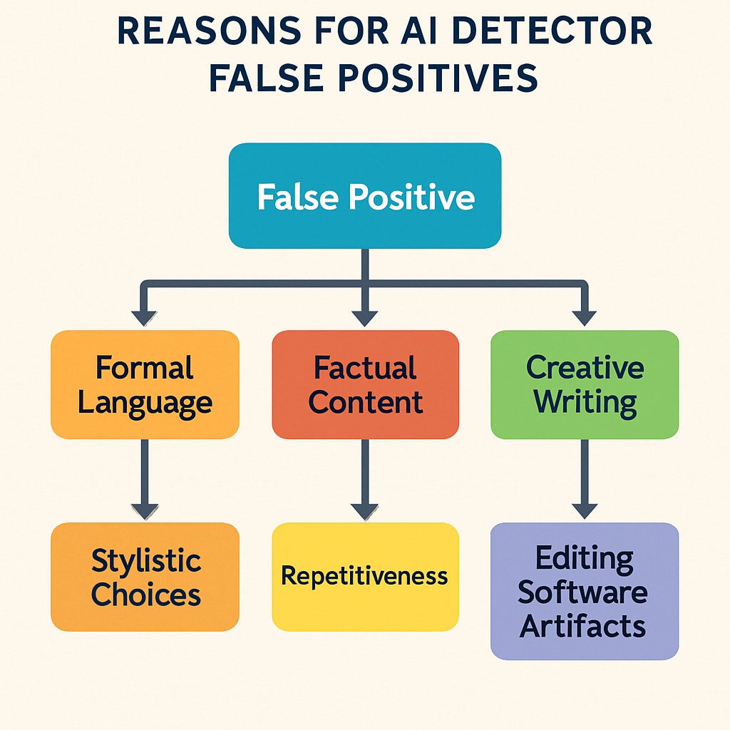 AI detection false positive triggers visual guide