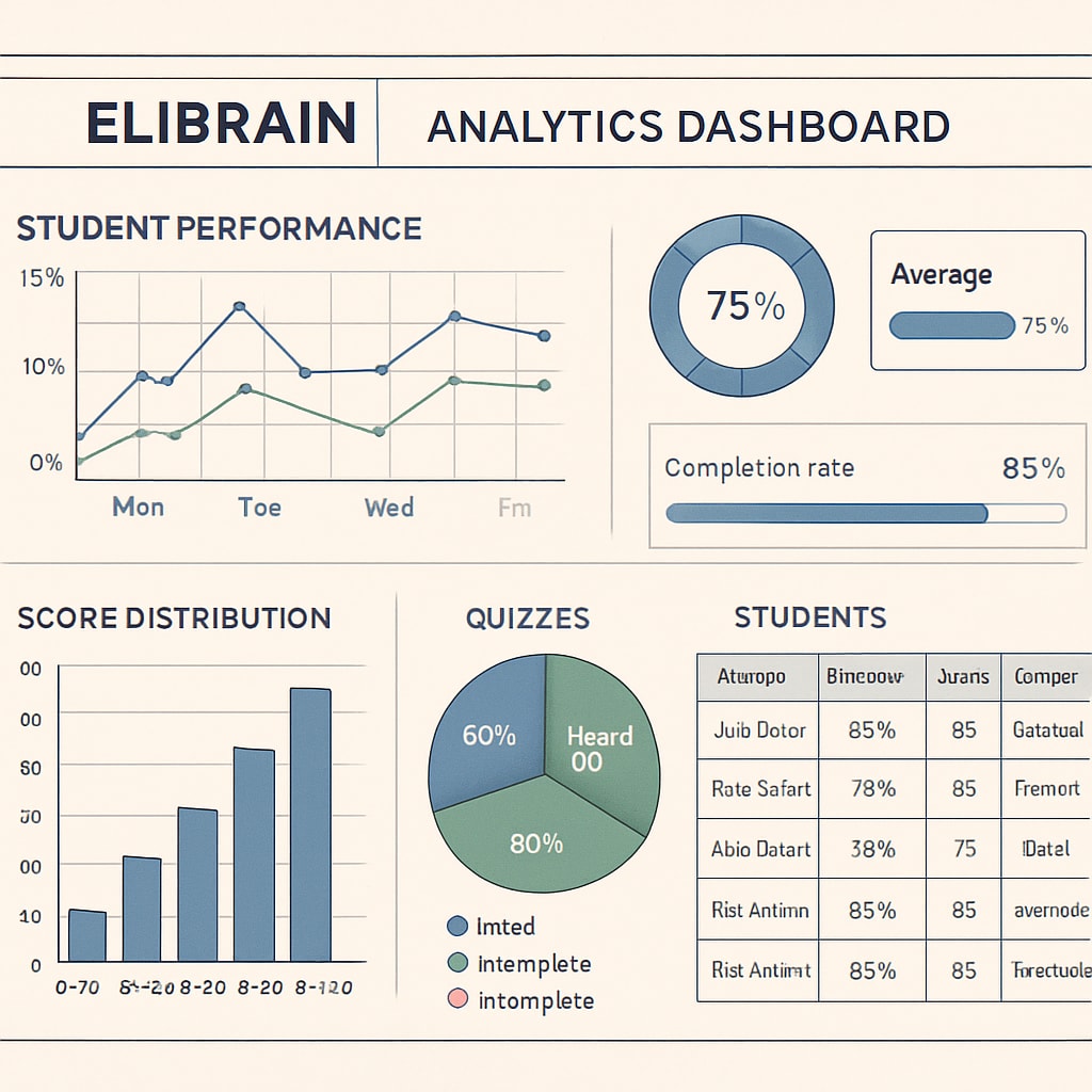 ELIBRAIN education platform data tracking features
