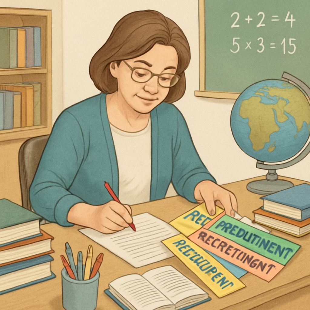 Charter school educator balancing teaching and recruitment responsibilities
