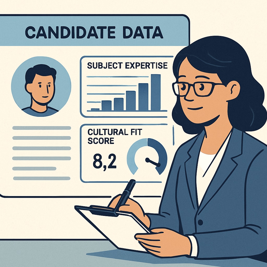 Data-driven talent screening for private schools