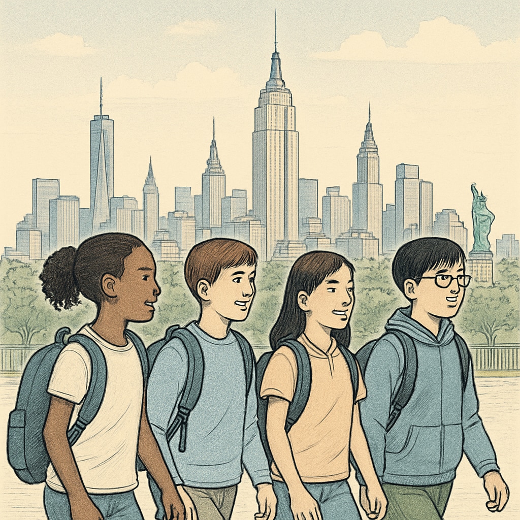 NYC public school students during mayoral election season