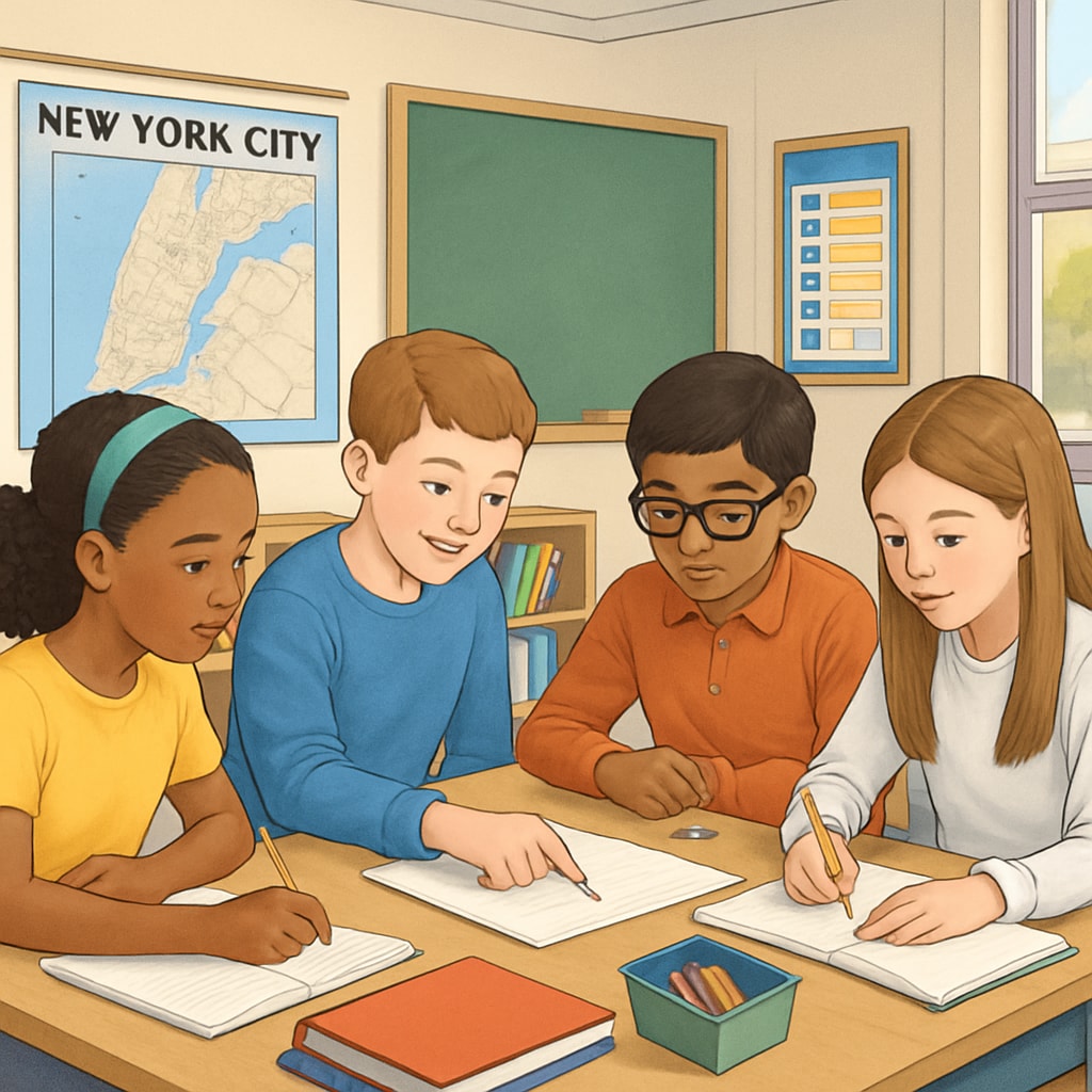 NYC students learning during election period