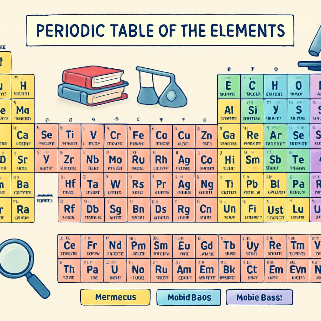 Chemistry research possibilities visualized through periodic table