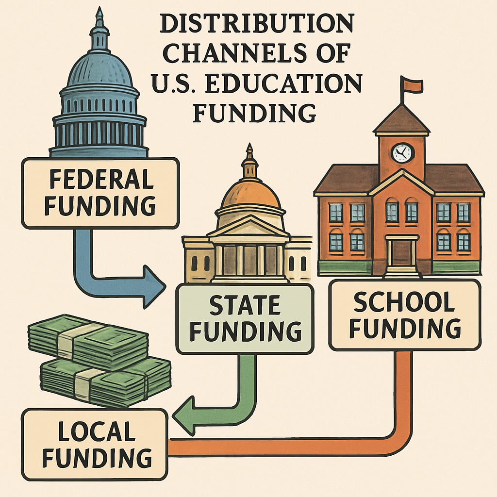 U.S. education funding flow from federal to local levels