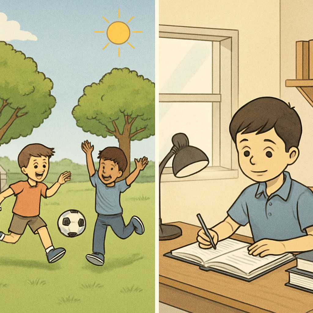Balanced development versus early academic pressure