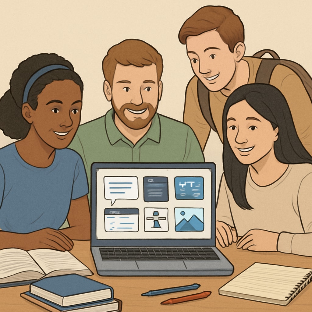 Students comparing AI subscription services for academic help