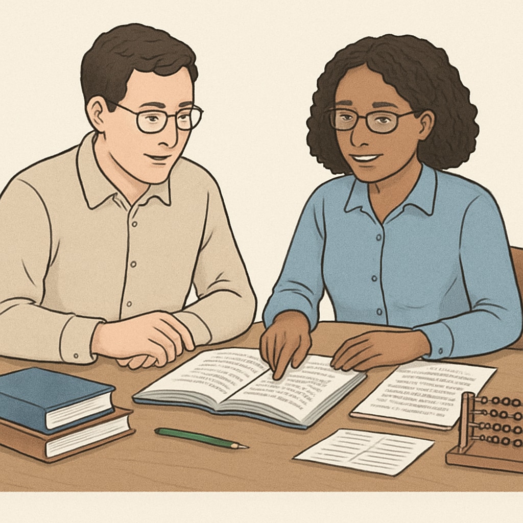 Parent-teacher discussion about reading instruction methods