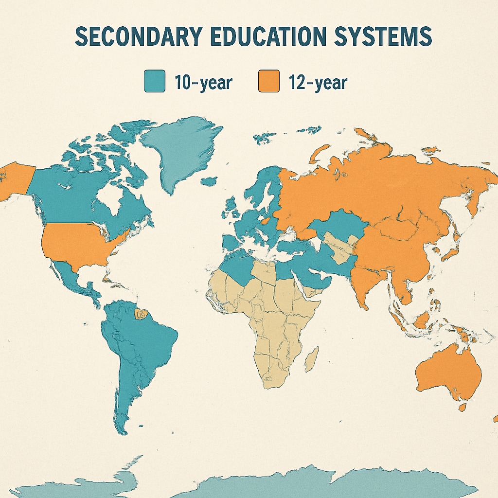 Global education year comparison map for EU university applicants