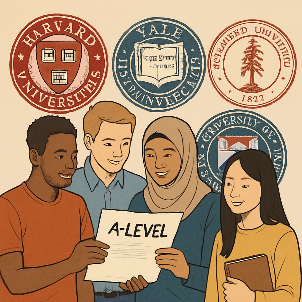 A Levels for US university admission