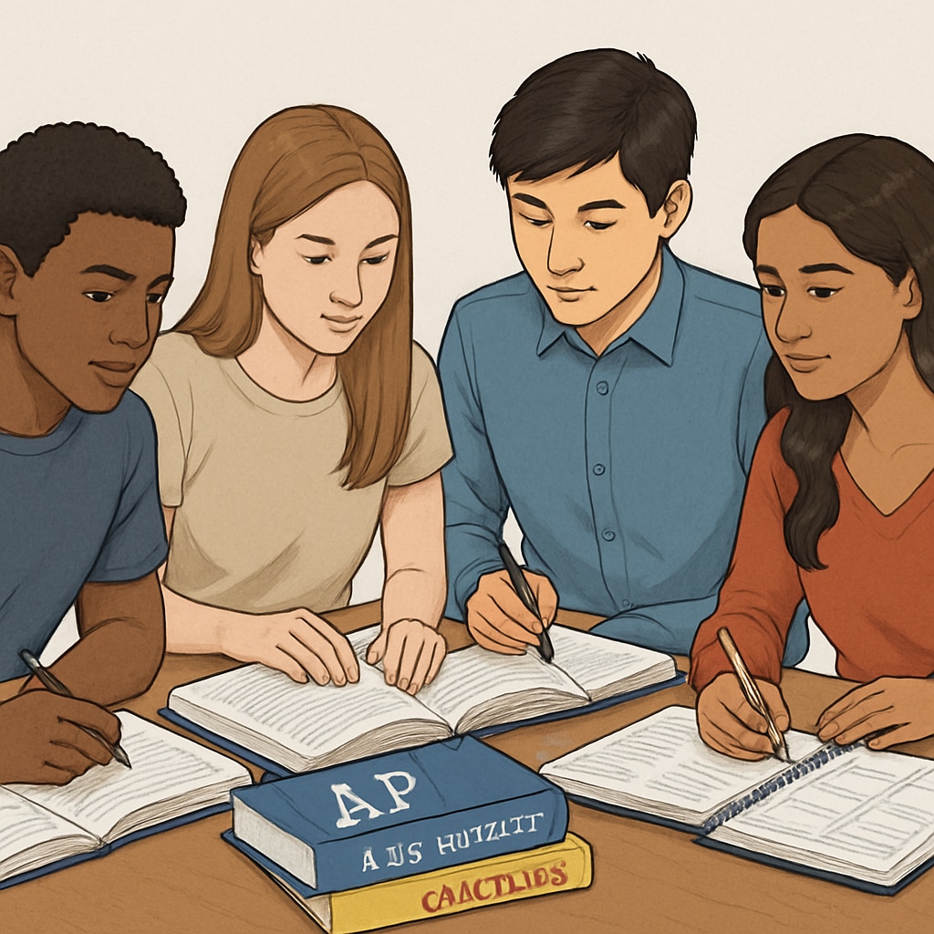 Students planning AP courses schedule including AP Statistics