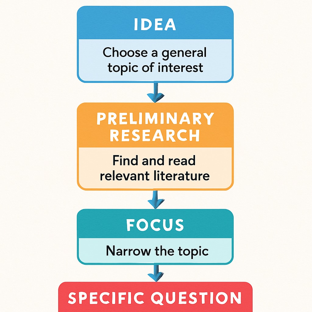 Research question development steps for academic assistance