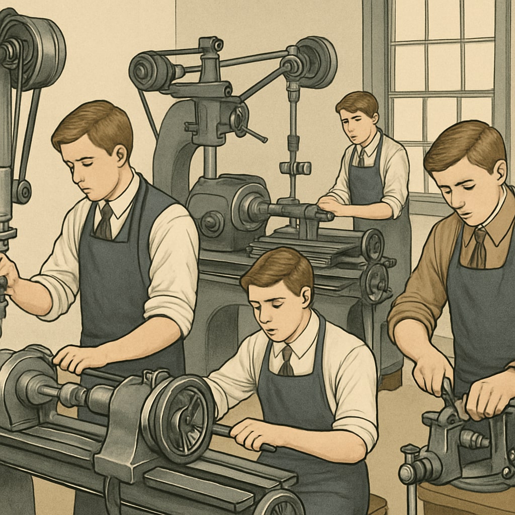 Industrial-era vocational education replacing classical methods