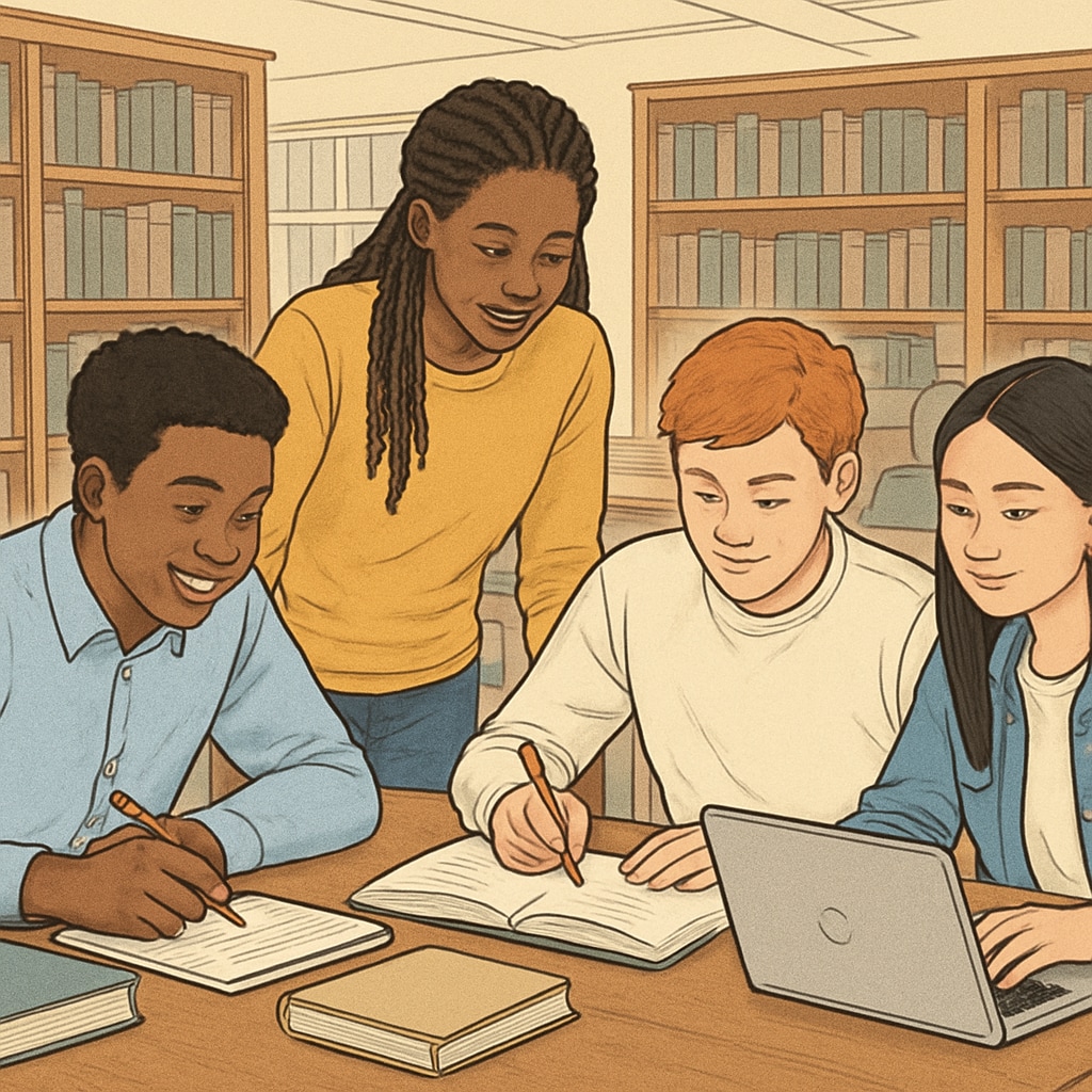 High school students experiencing college life through early admission programs