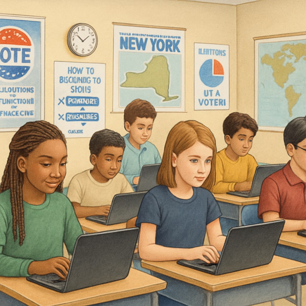 NYC public school students during election season