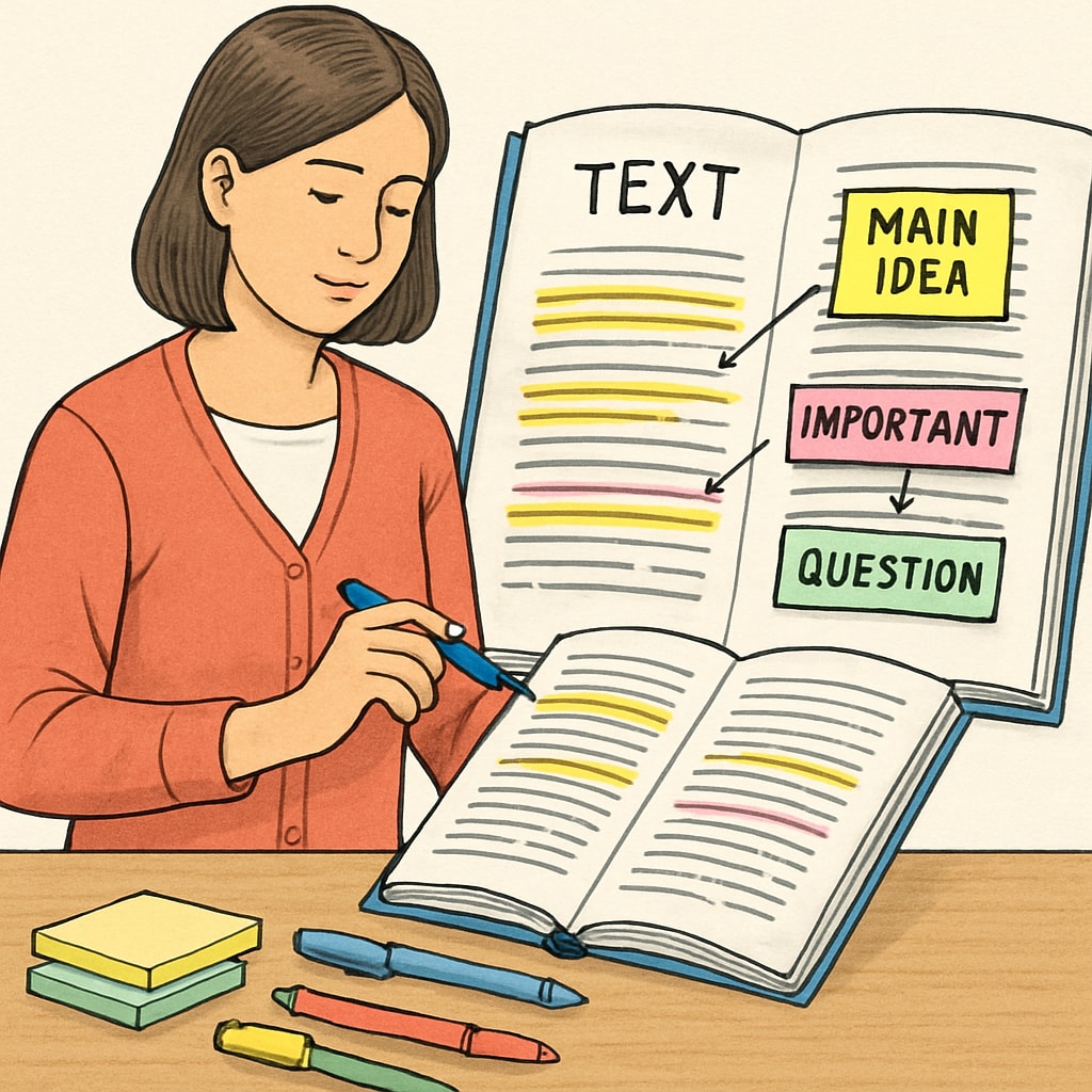阅读教学策略 example of text annotation techniques