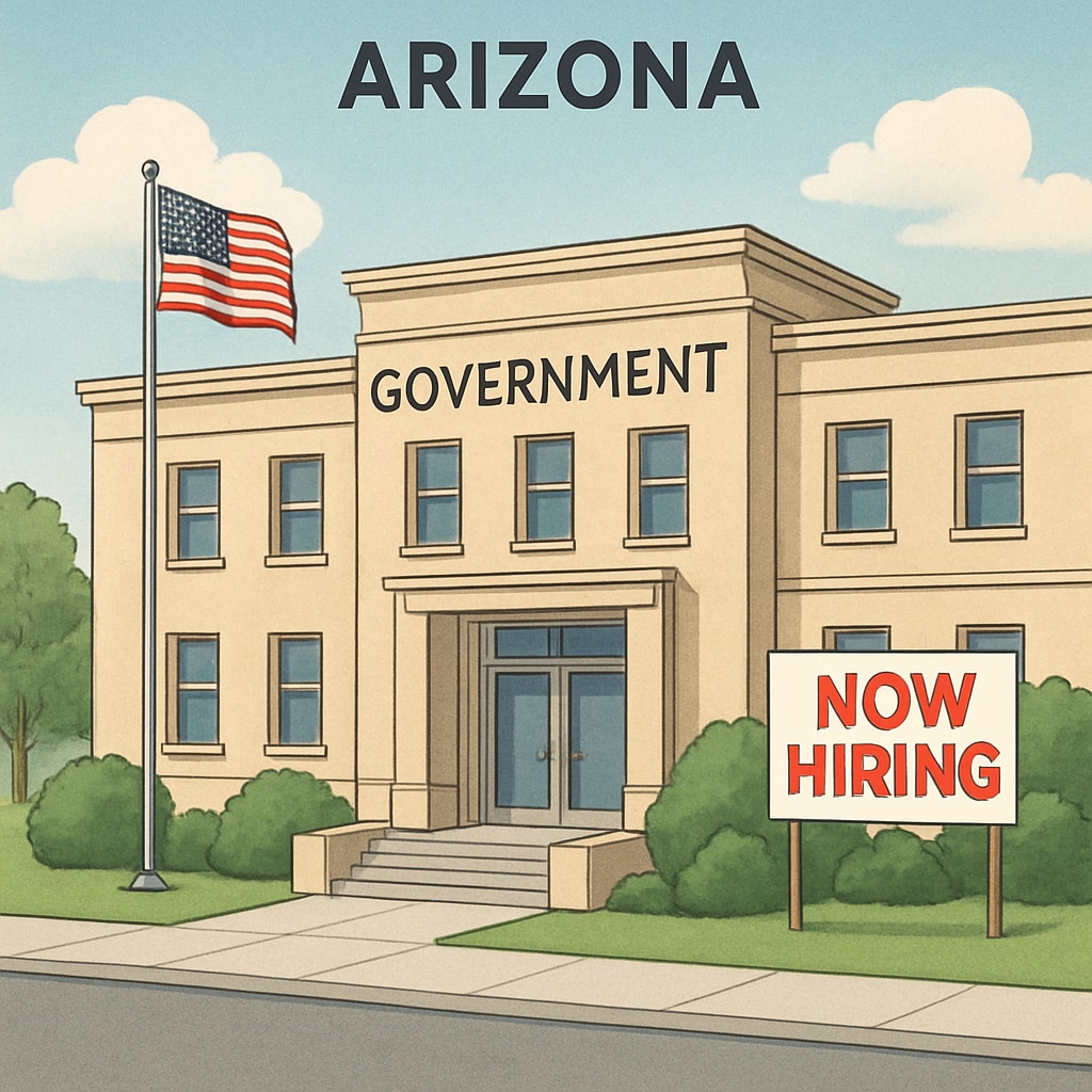 A government office building in Arizona with a prominent Arizona employment barriers and education credentialism in hiring
