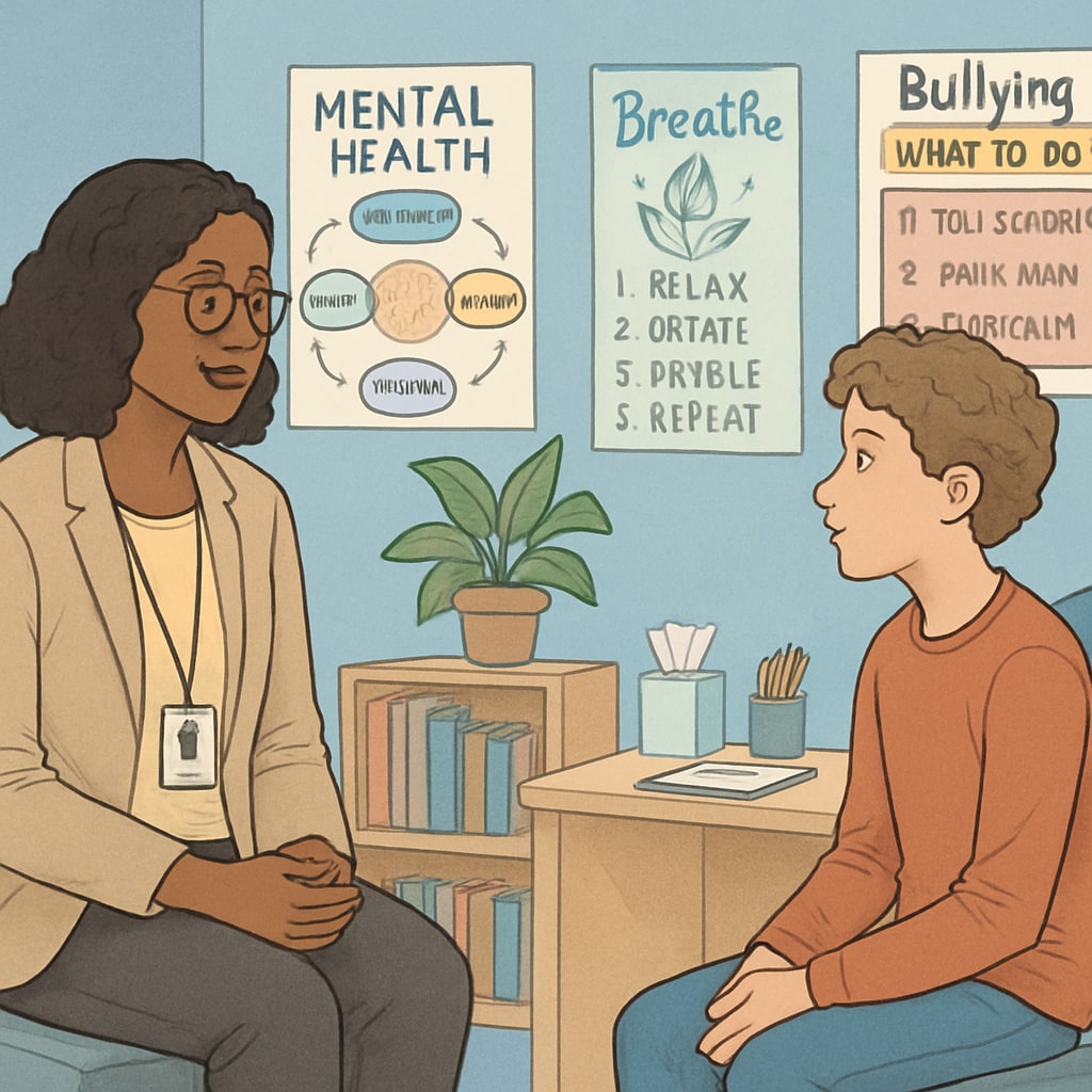 Psychological support session for students with behavioral challenges in public schools