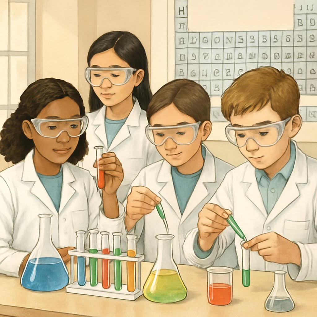 Gifted students engaged in supplemental learning activities for medical careers