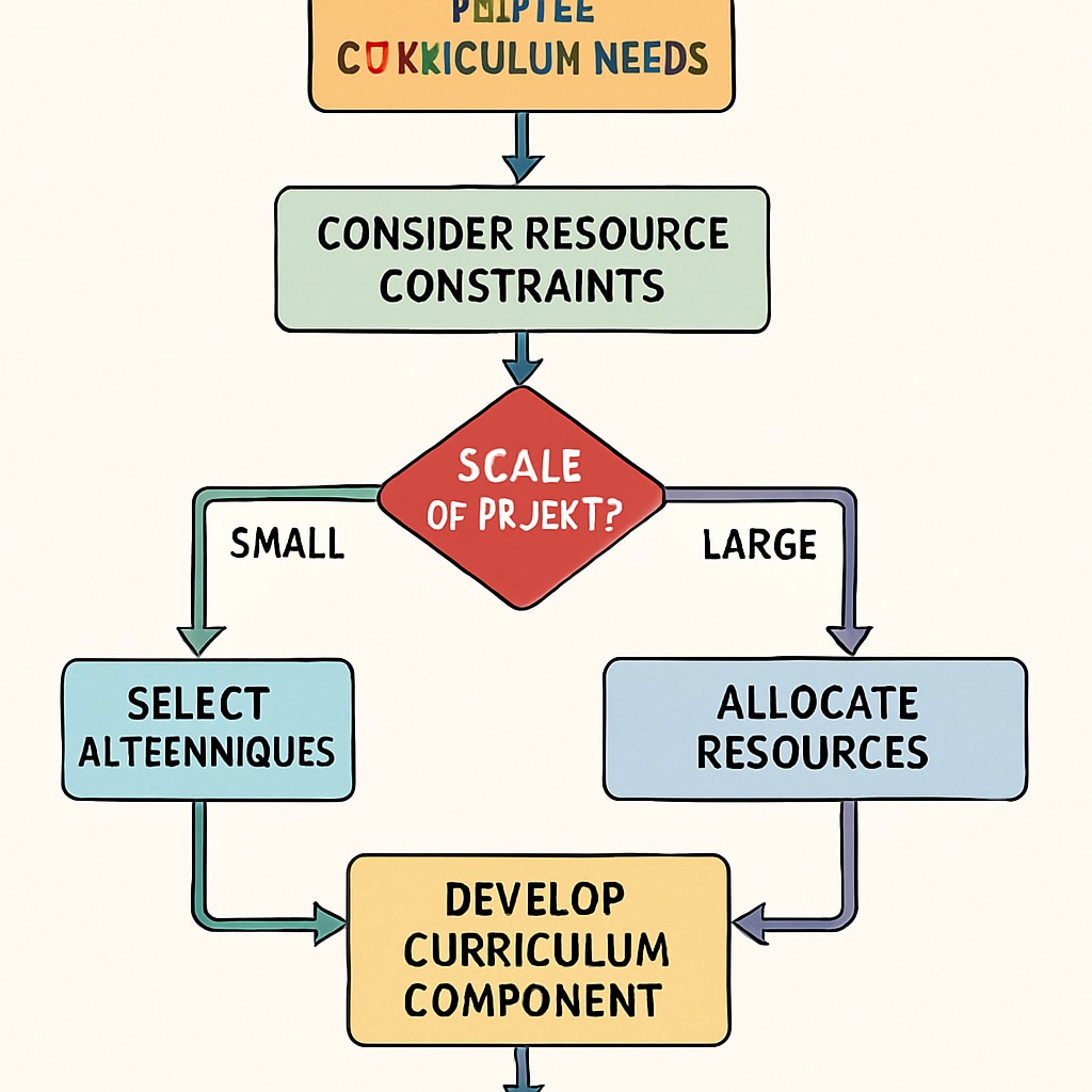 Workflow for designing AI education projects under computational limitations